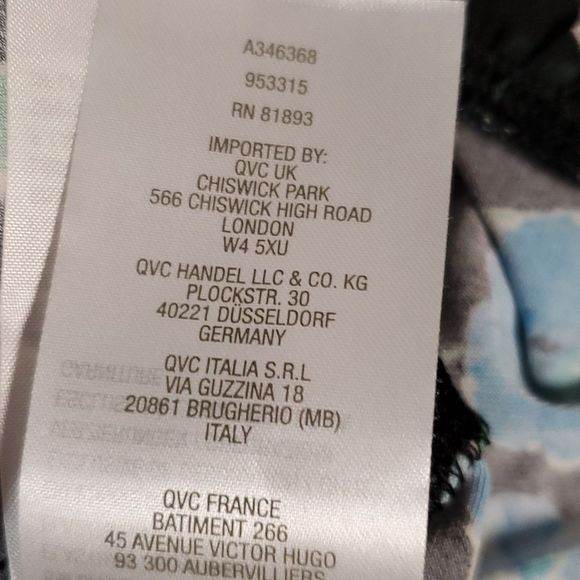 Susan Graver Printed Liquid Knit Top with Ruffle Trim‎ Floral Shirt Size Large - Picture 9 of 10